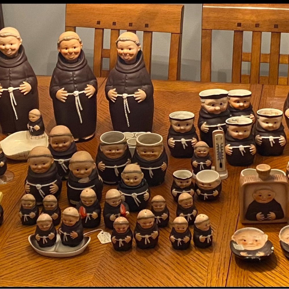 Huge Goebel Friar Tuck Monk Figurine Collection - Hummel, W. Germany